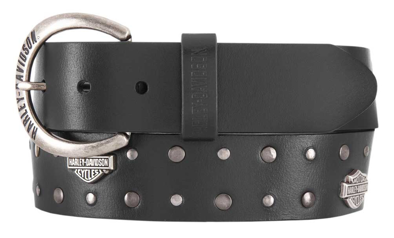 Harley-Davidson® Women's Set In Stone Studded Leather Belt