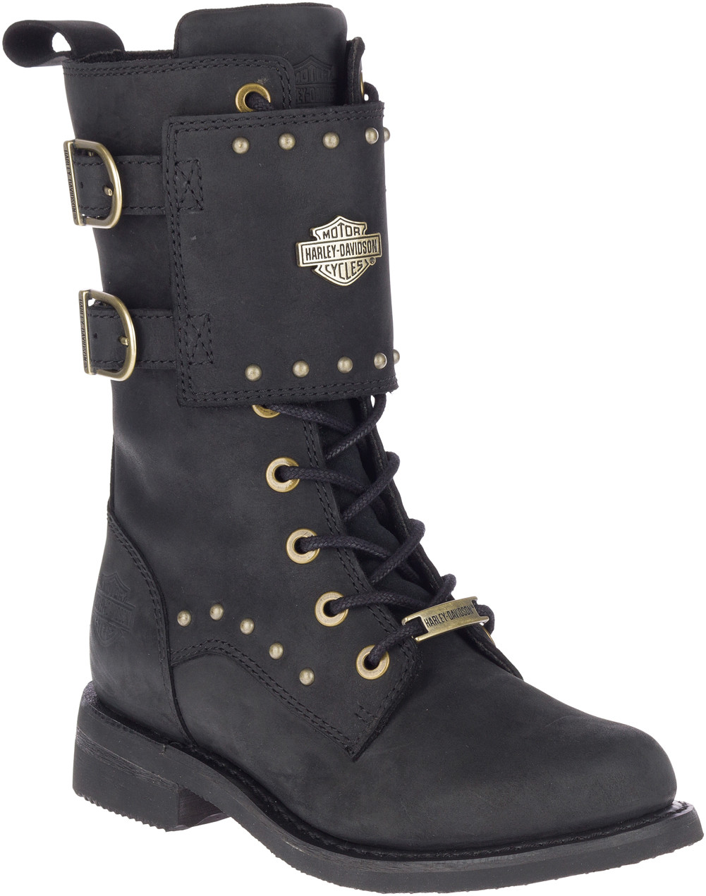 Harley-Davidson® Women's Barlyn 8-Inch Black Leather Motorcycle