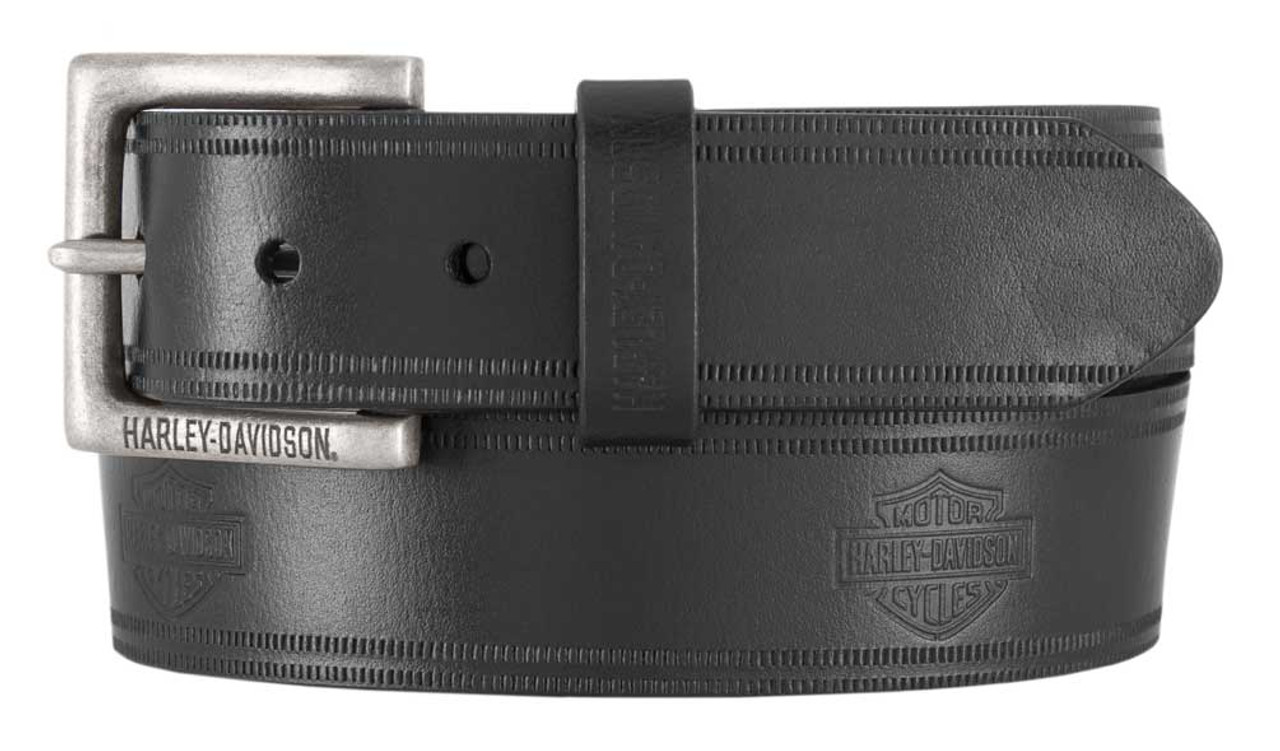 Harley-Davidson® Men's Low Ride B&S Genuine Leather Belt
