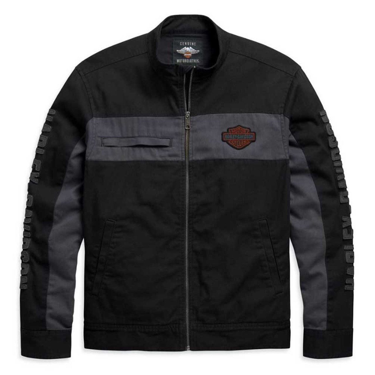 Harley-Davidson® Men's Copperblock Canvas Casual Jacket - Black 98406-20VM