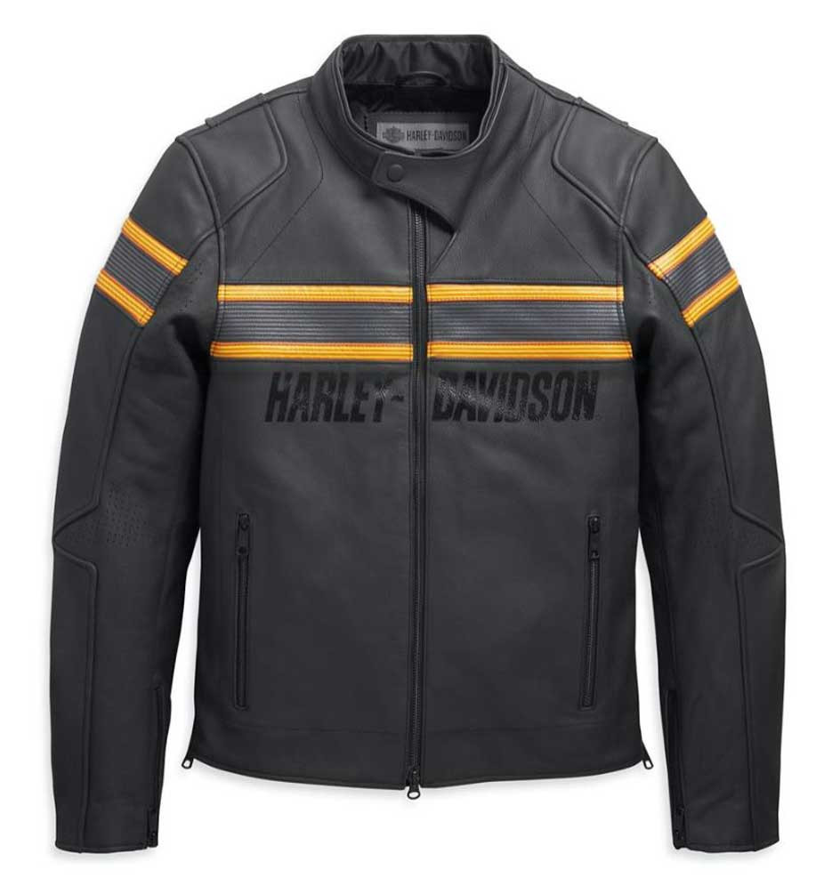 HARLEY DAVIDSON / ジャケット/S/コットン/BRW/無地/97414-20VM Harley-Davidson® Men's Sidari Venting Slim Fit Leather Jacket
