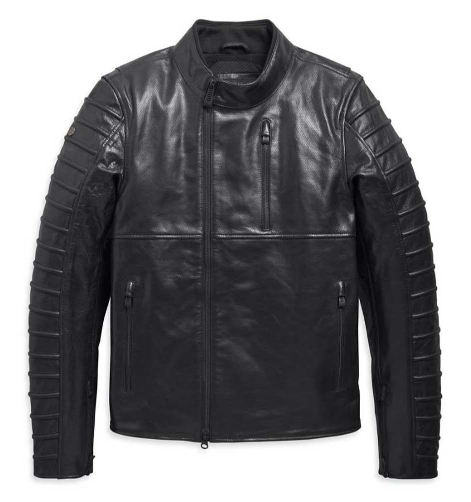 Harley-Davidson® Mens Ozello Perforated Slim Fit Leather Jacket