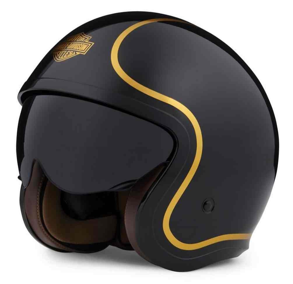 Harley-Davidson® Unisex Bougie Sun Shield M06 3/4 Helmet - Gloss