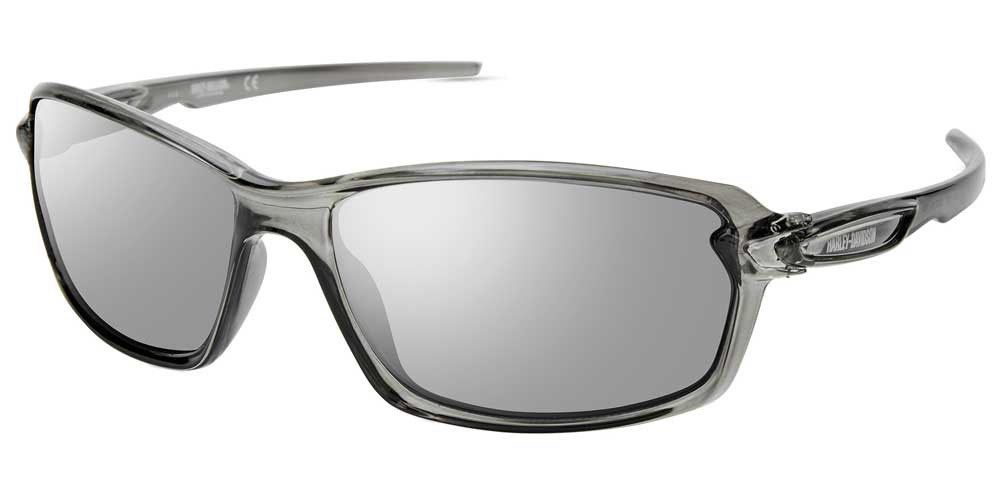 Harley-Davidson® Men's Modern Sport Sunglasses, Crystal Gray Frame