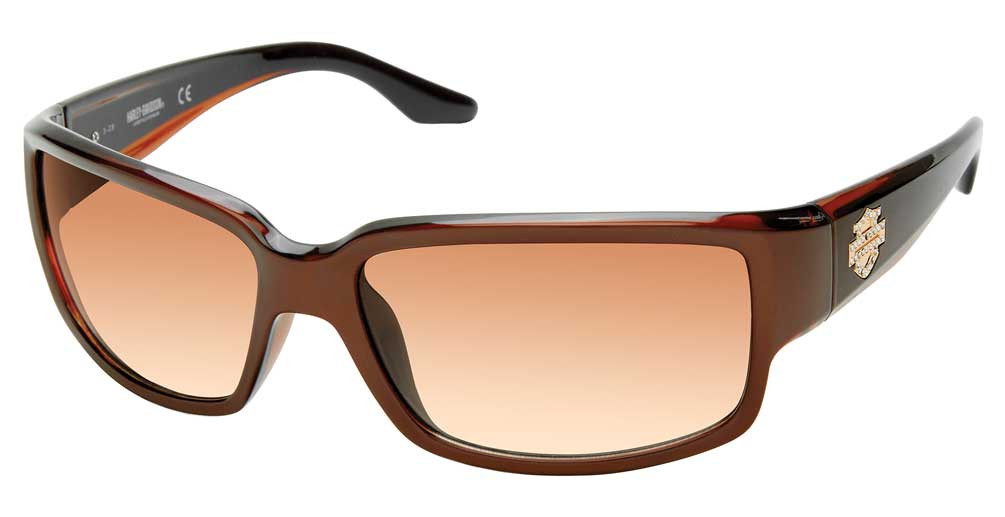 Harley-Davidson® Women's Bejeweled B&S Sunglasses, Brown Frame