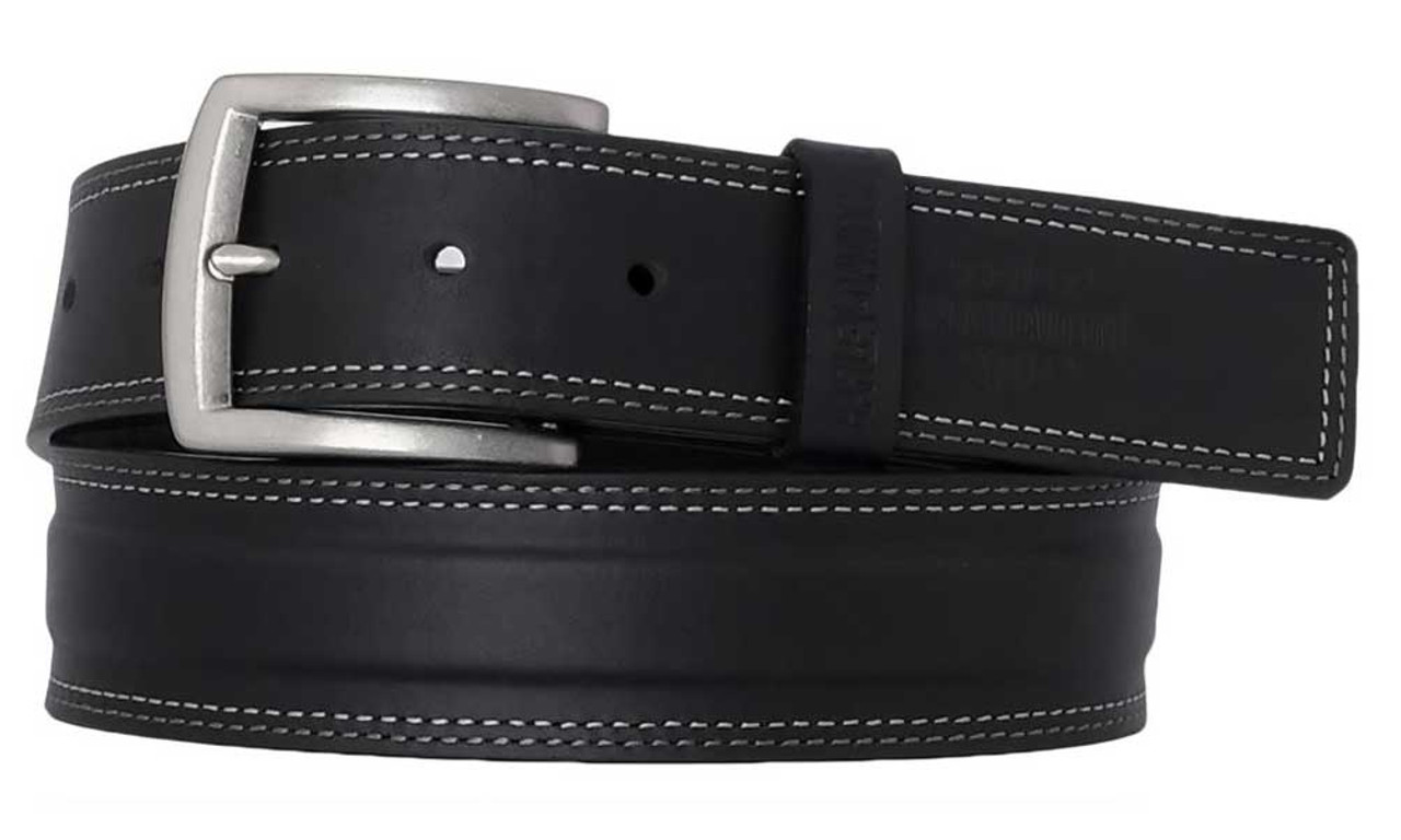 Harley-Davidson® Men's One Lane Genuine Leather Belt - Antique Nickel Finish