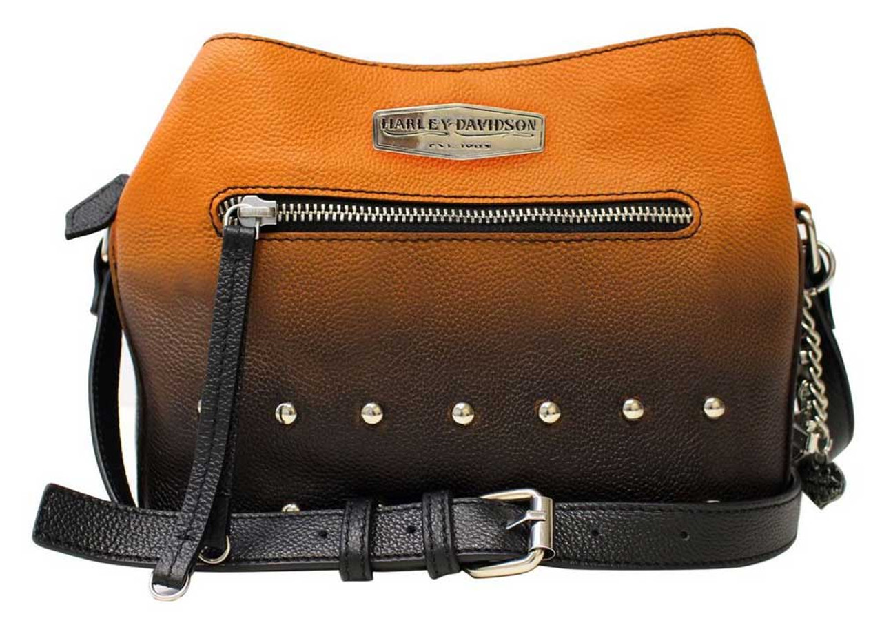 orange harley davidson purses