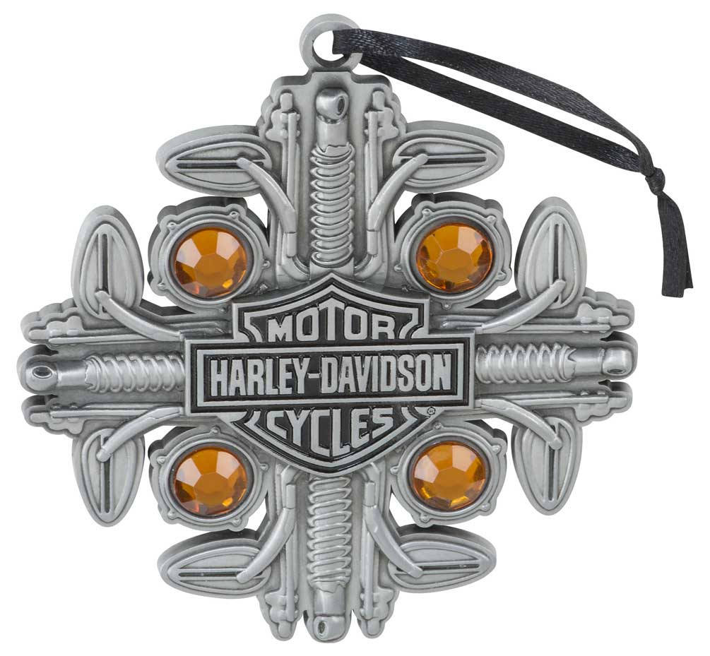 Harley-Davidson® Motorcycle Parts Snowflake Gem Embellished