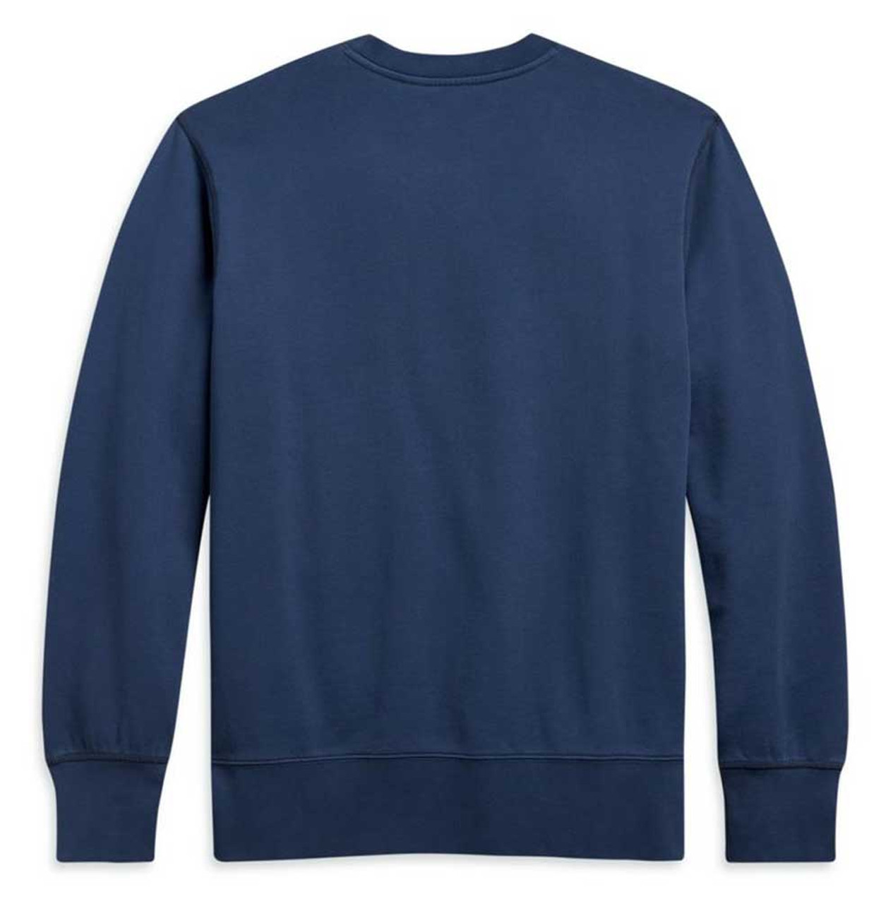 blue pullover sweatshirt