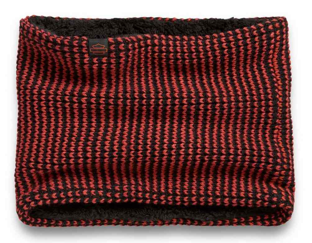 HarleyDavidson® Women's Fleece Lined Neck Gaiter Orange & Black