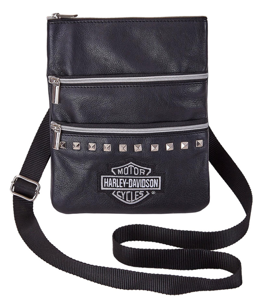 Leather crossbody bag HARLEY DAVIDSON Black in Leather - 32209257