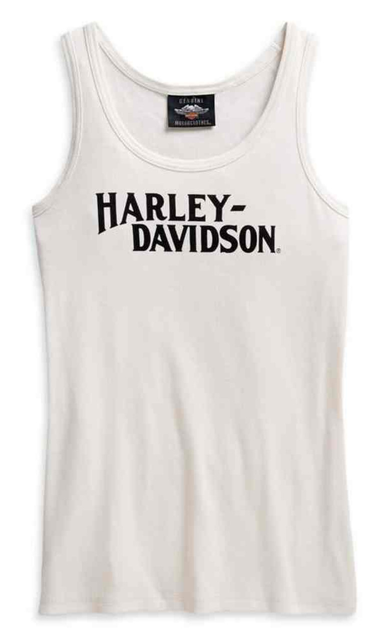 Harley-Davidson® Women's Printed Graphic Sleeveless Tank Top - White ...