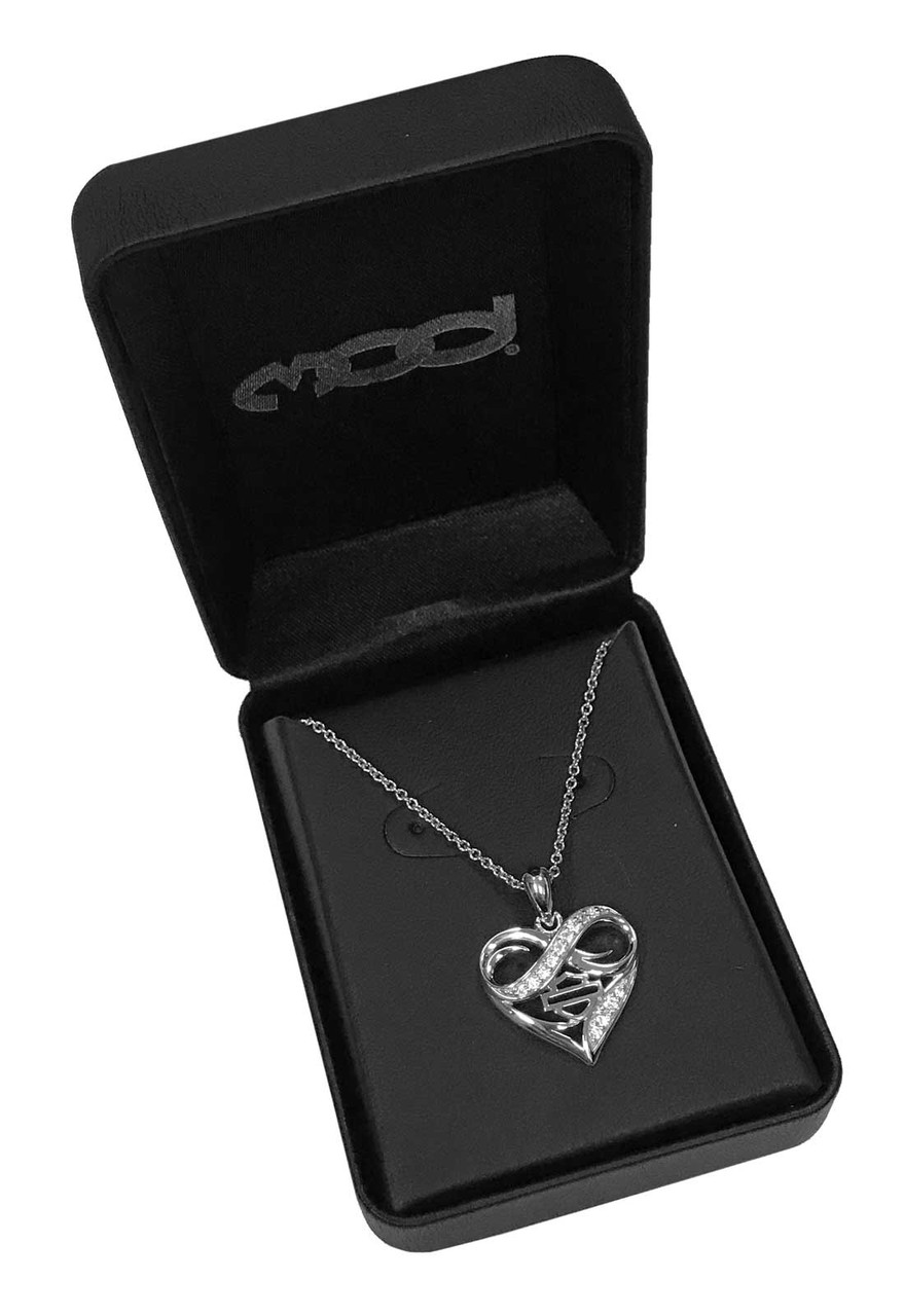 Harley davidson heart necklace clearance