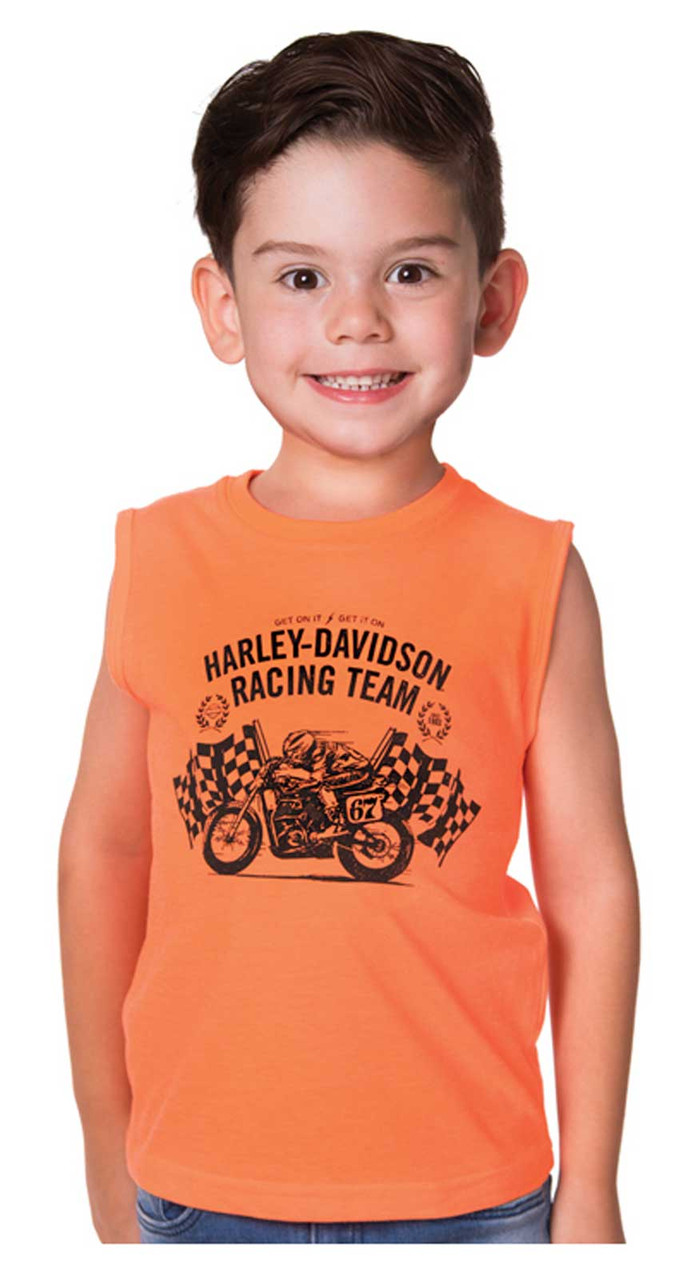 Harley-Davidson Little Boys' Striped Raglan Toddler Baseball Jersey 1071715  (3T), Harley Davidson 