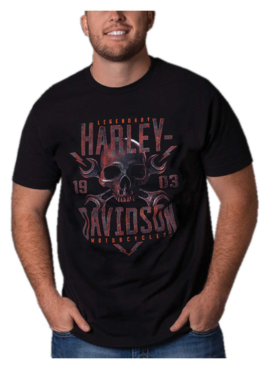 【KOOLOSET】Harley Mesh Short Sleeve T-shirt Divided Men's Short Sleeve T-Shirt — Voodoo Harley-Davidson