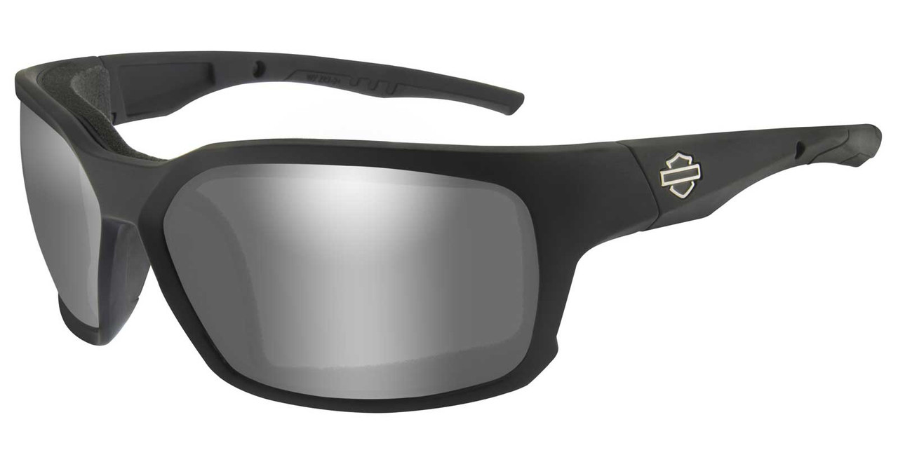 Harley-Davidson® Men's COGS Sunglasses, Silver Flash Lenses & Matte Black  Frames