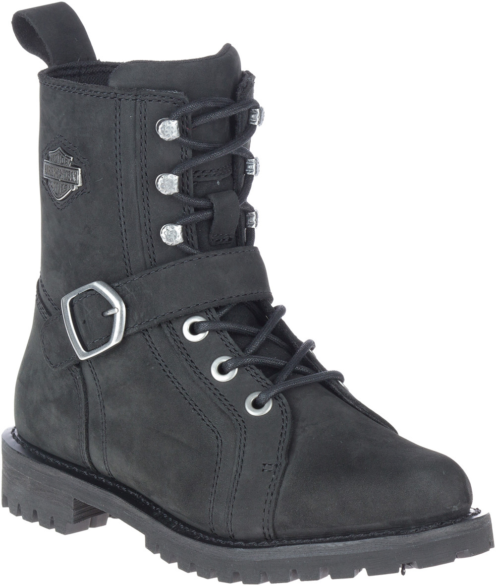 Harley-Davidson ロンT Harley-Davidson® Women's Lornell 6-Inch Black Motorcycle Boots