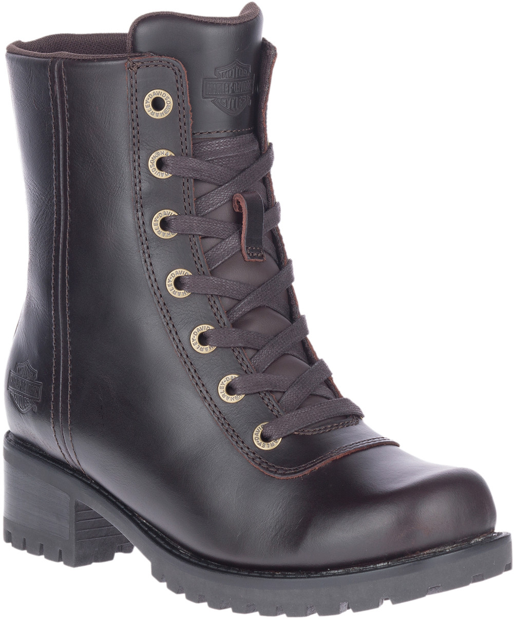ladies biker boots lace up