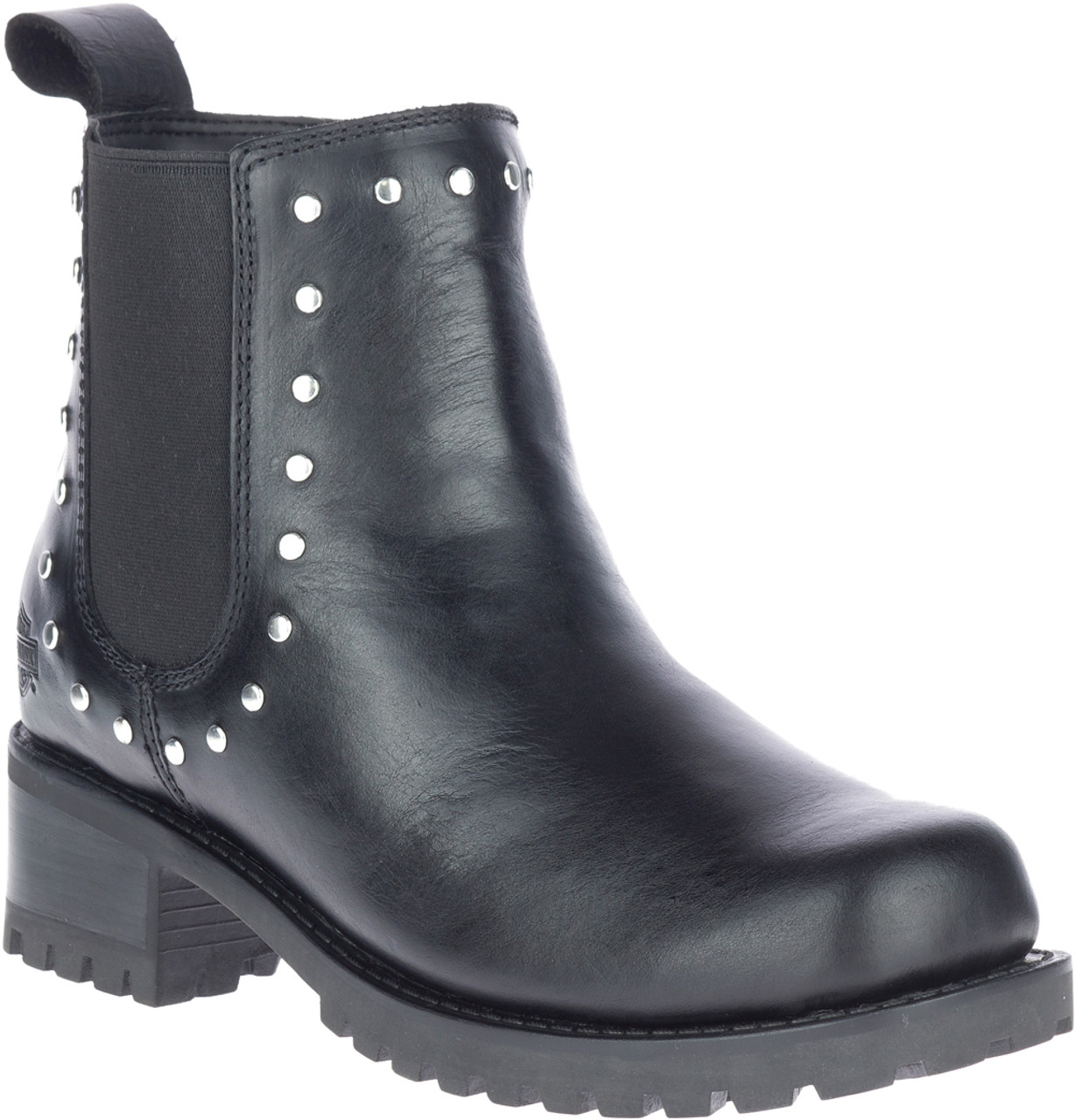 Harley-Davidson® Women's Ashby 5-Inch Pull-On Black Moto Inspired Boots ...