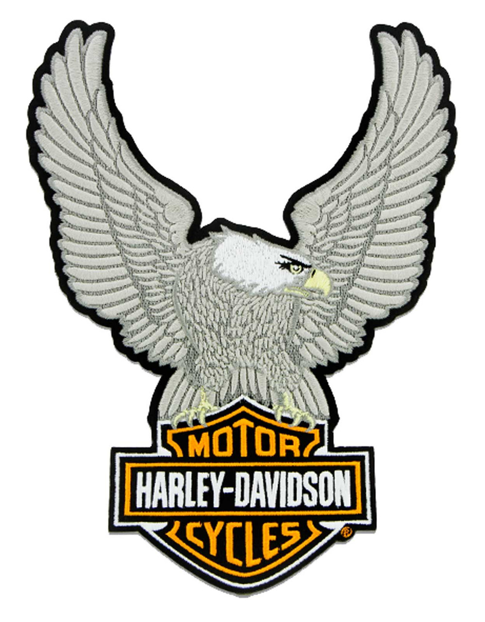 Harley-Davidson® 10.25in Embroidery Silver Eagle Bar