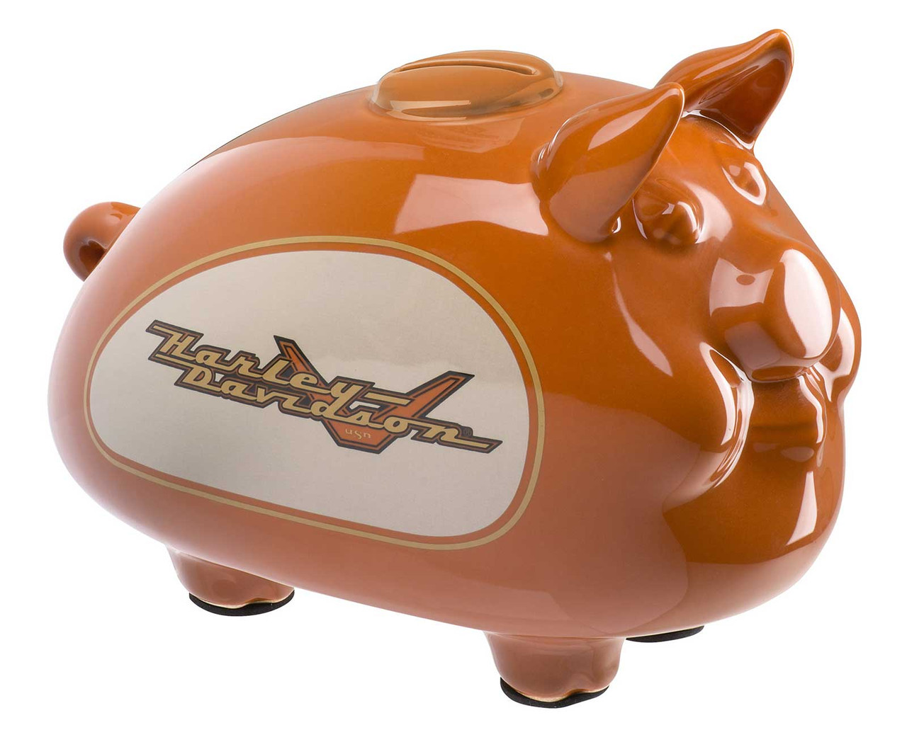 Harley-Davidson® Ceramic 1990s Tank Graphic Medium Size Hog Bank