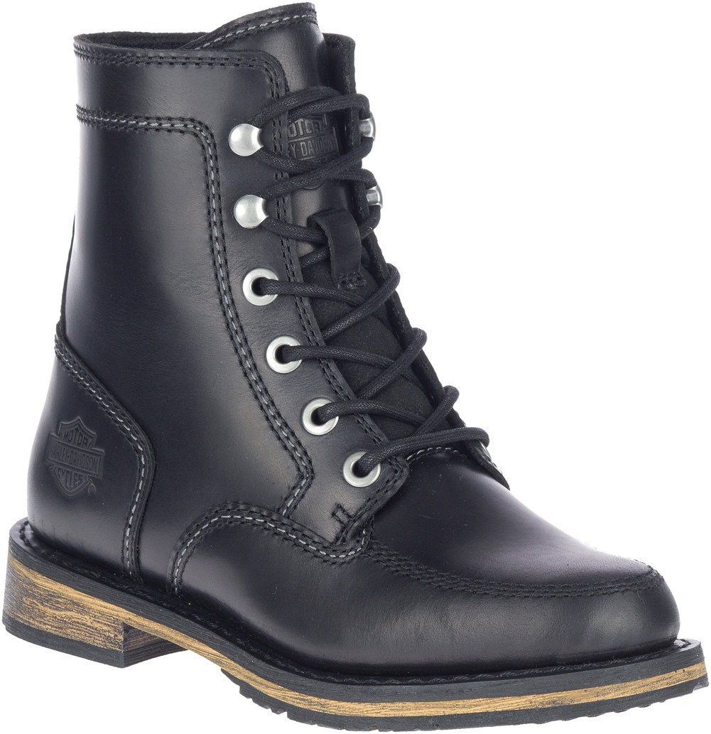 Harley-Davidson® Women's Henna 6-Inch Black Lace-Up Motorcycle