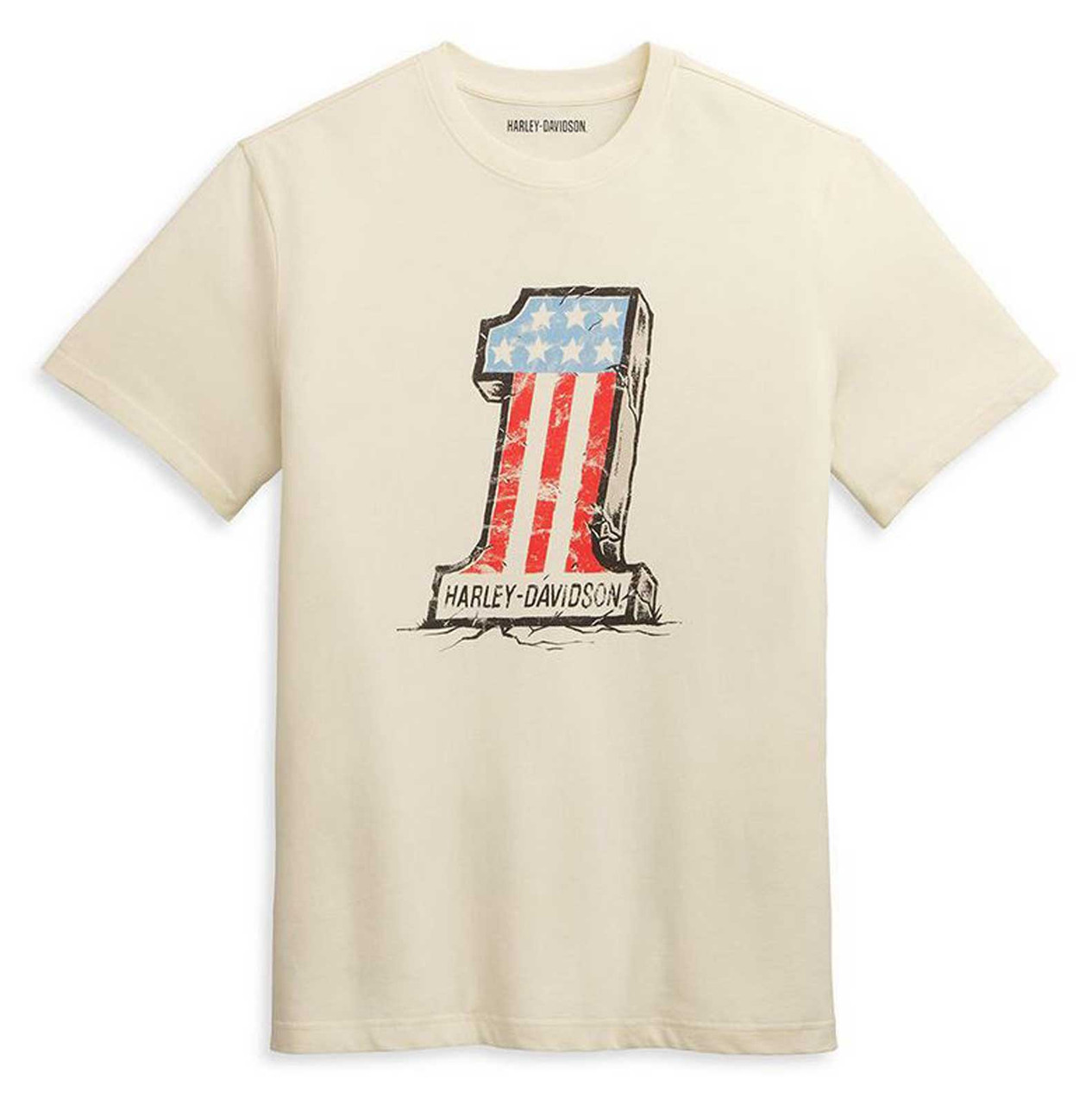Harley-Davidson® Men's Cracked #1 Logo Graphic Short Sleeve Tee
