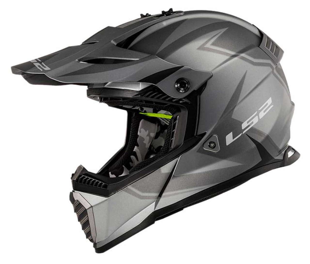 LS2 Helmets Gate TwoFace Full Face MX Motorcycle Helmet, Matte