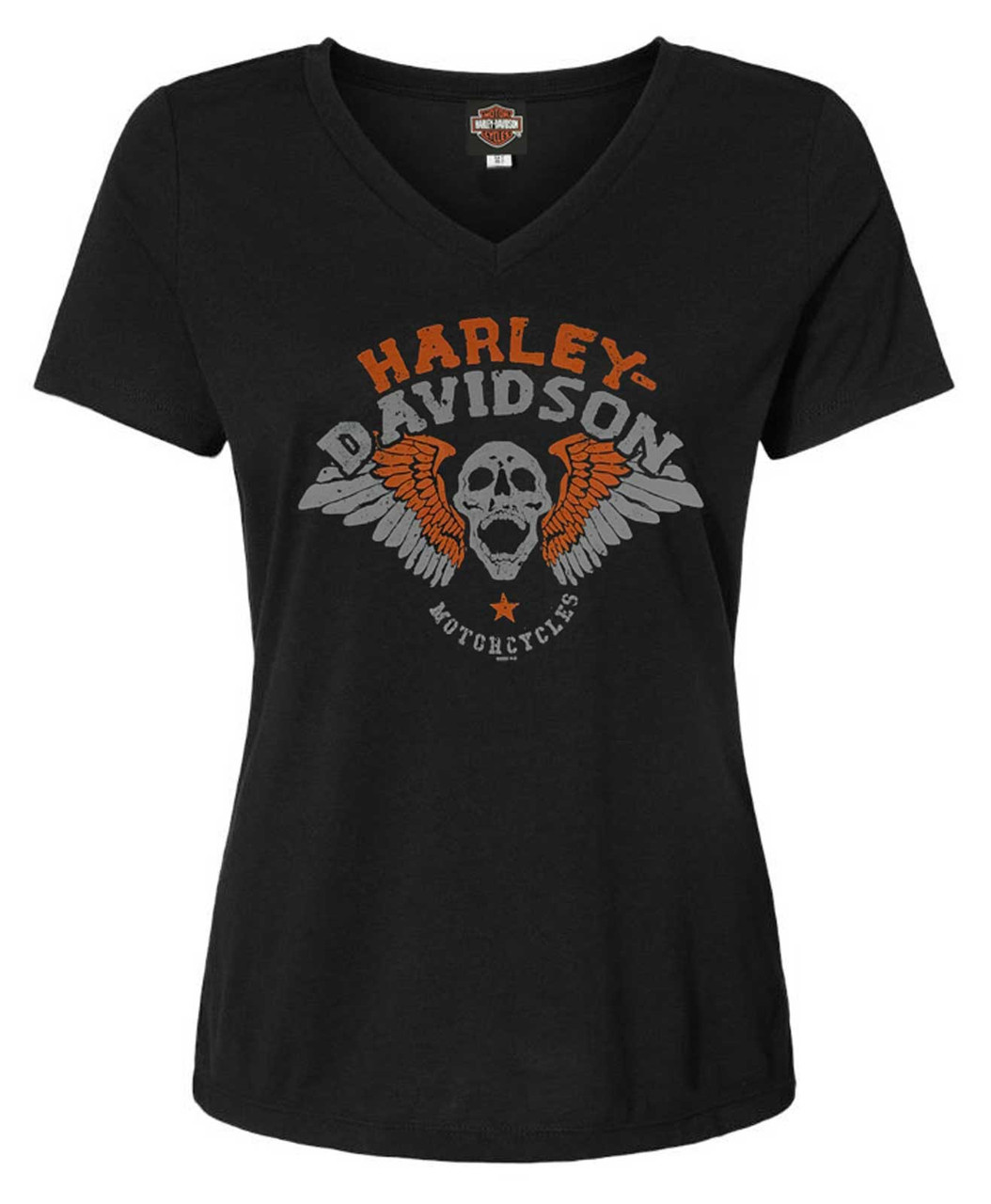 Harley Davidson® Womens Beyond Belief Short Sleeve Crew Neck Graphic Tee Black Wisconsin 