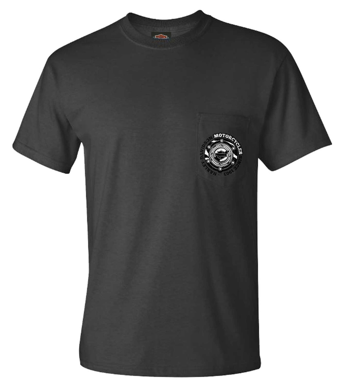 Harley-Davidson® Men's Gas Cap Chest Pocket Short Sleeve T-Shirt ...