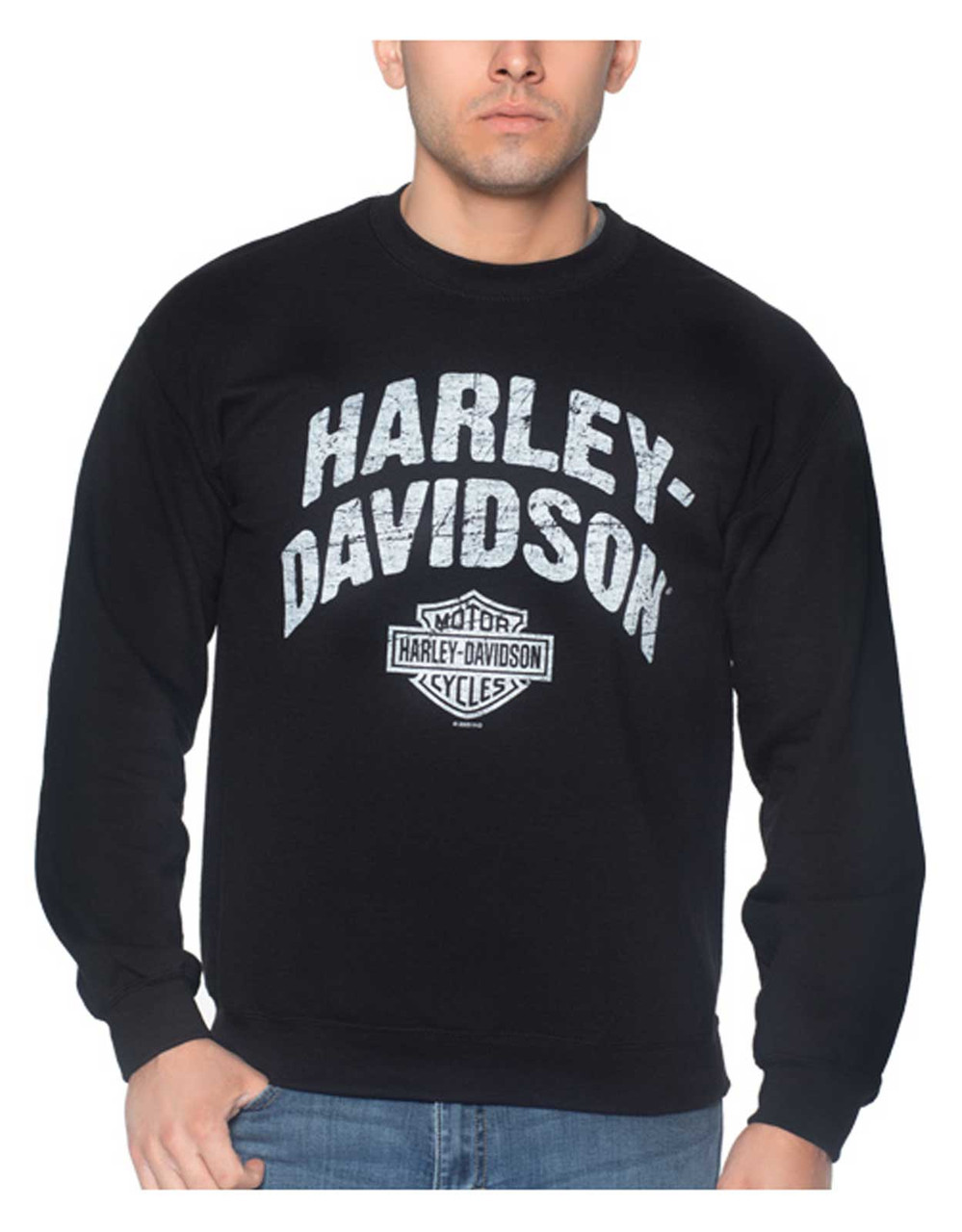 Harley-Davidson® Men's Streamer Crew-Neck Pullover Fleece