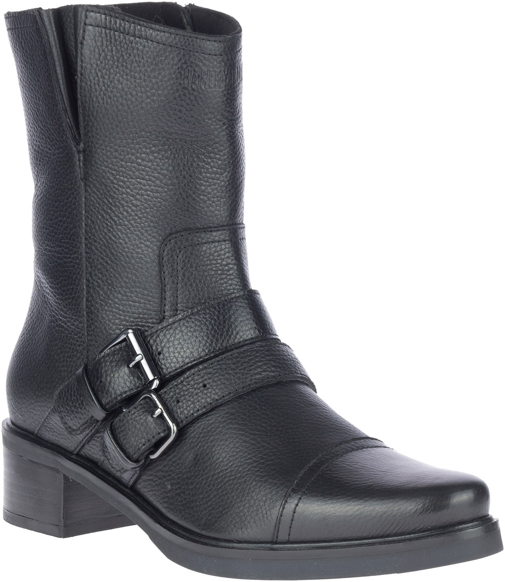 Harley-Davidson® Women's Jerilyn Double Buckle Black Motorcycle