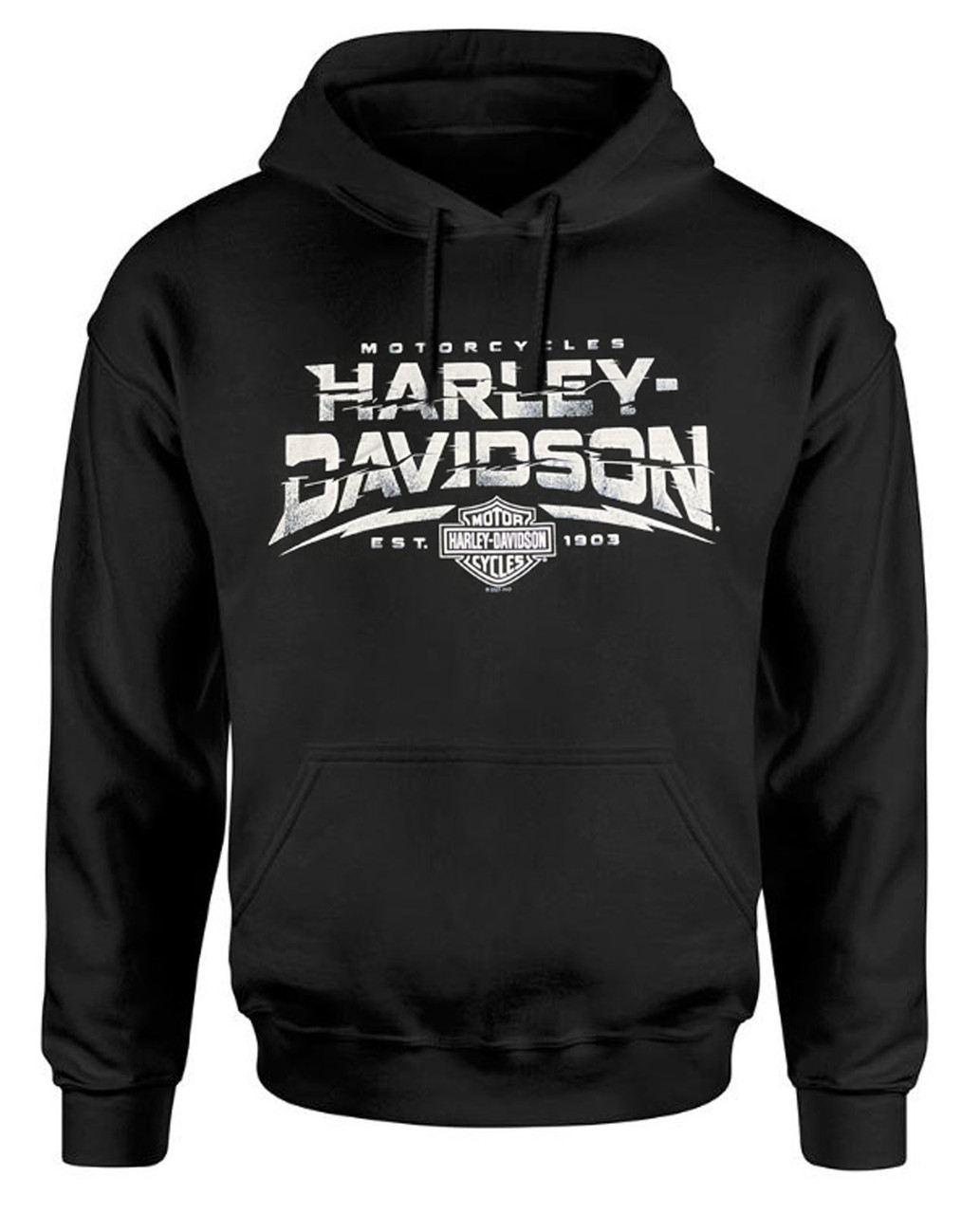 HARLEY DAVIDSON パーカー フーディ ロゴ ブラック XL Harley-Davidson® Men's Bar & Shield H-D Text Pullover Fleece