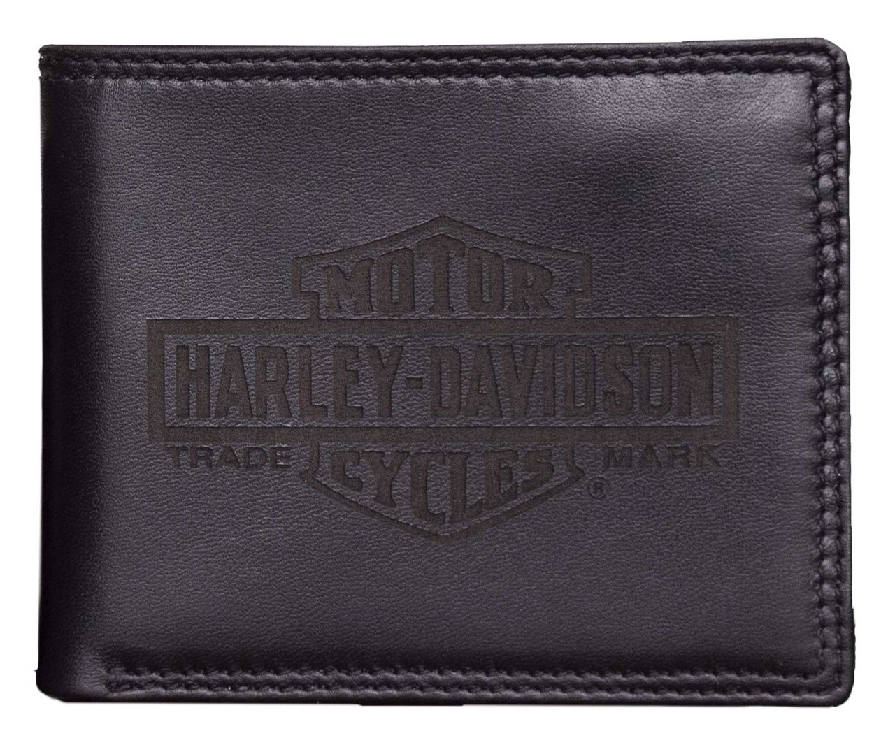 Harley Davidson ブラックレザーコインケース ol1479l-orgblk__1__81920.