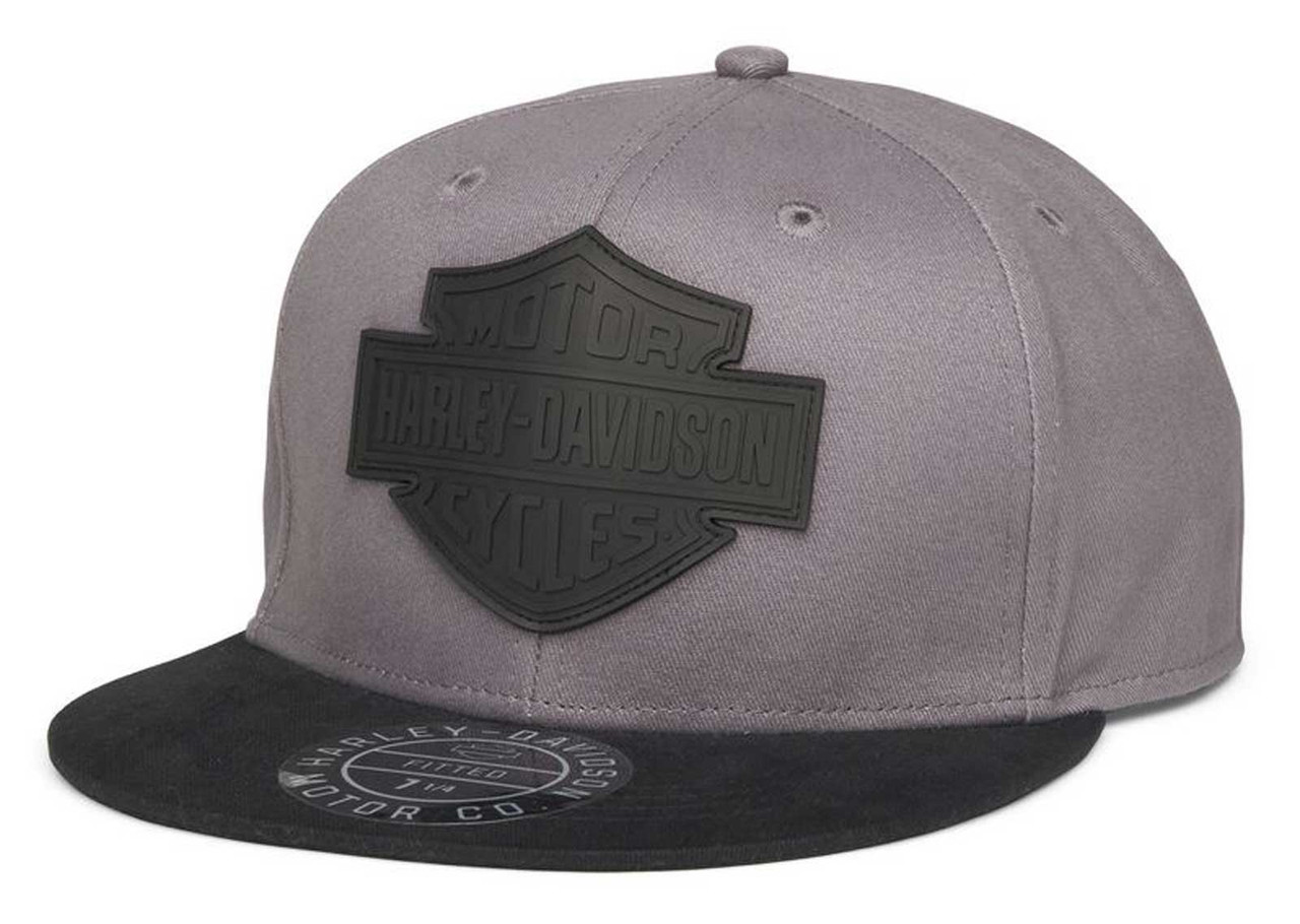 Harley　WISCONSIN　キャップ　 バー&シールド 　ブラック×グレー Harley-Davidson® Men's Baseball Cap, H-D Bar & Shield Mesh