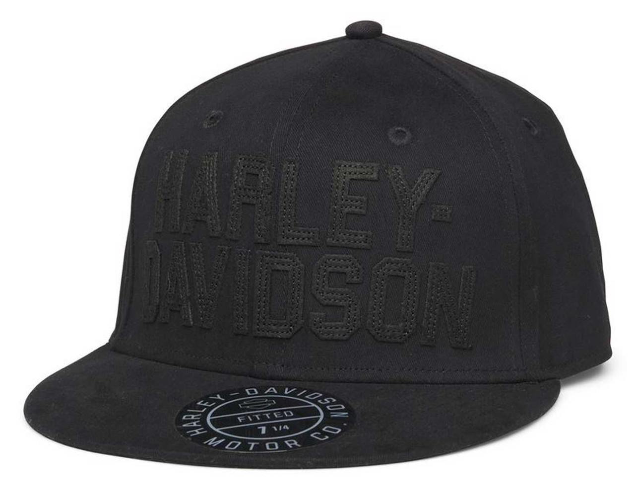Harley-Davidson コーデュロイキャップ ブラック Harley-Davidson® Women's Script Adjustable Trucker Cap