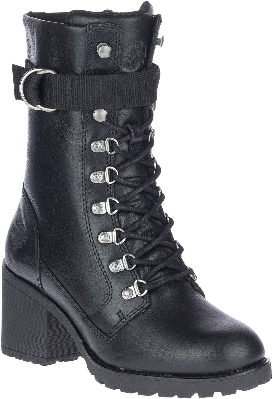 Harley-Davidson® Women's Marinda 9-Inch Black Motorcycle Boots