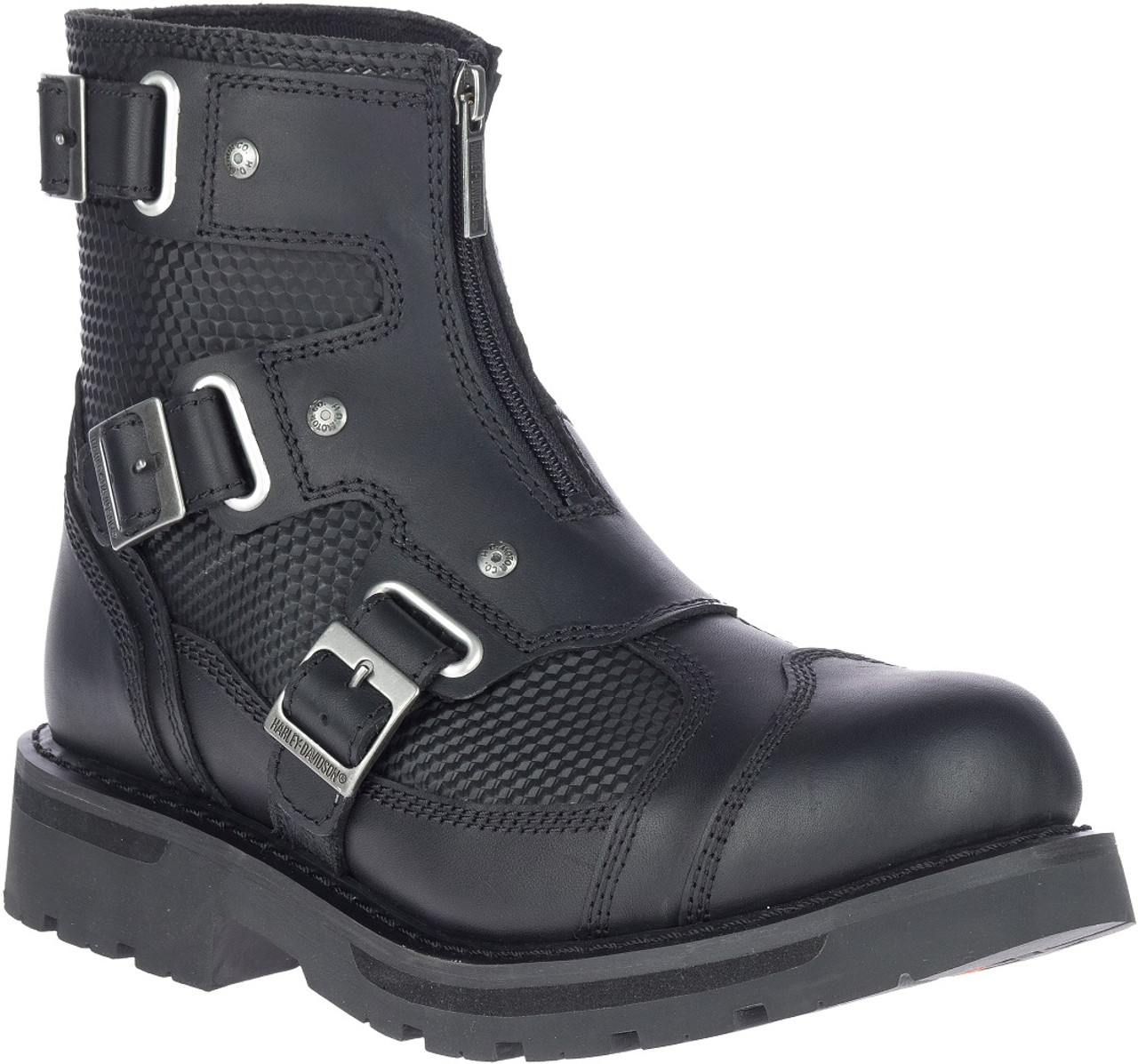 Harley-Davidson® Men's Stealth Carbon Zip 6.5-Inch Black Motorcycle Boots,  D93789