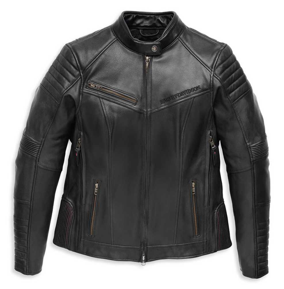 Harley-Davidson® Women's Rhinestone Willie G Skull Leather Jacket