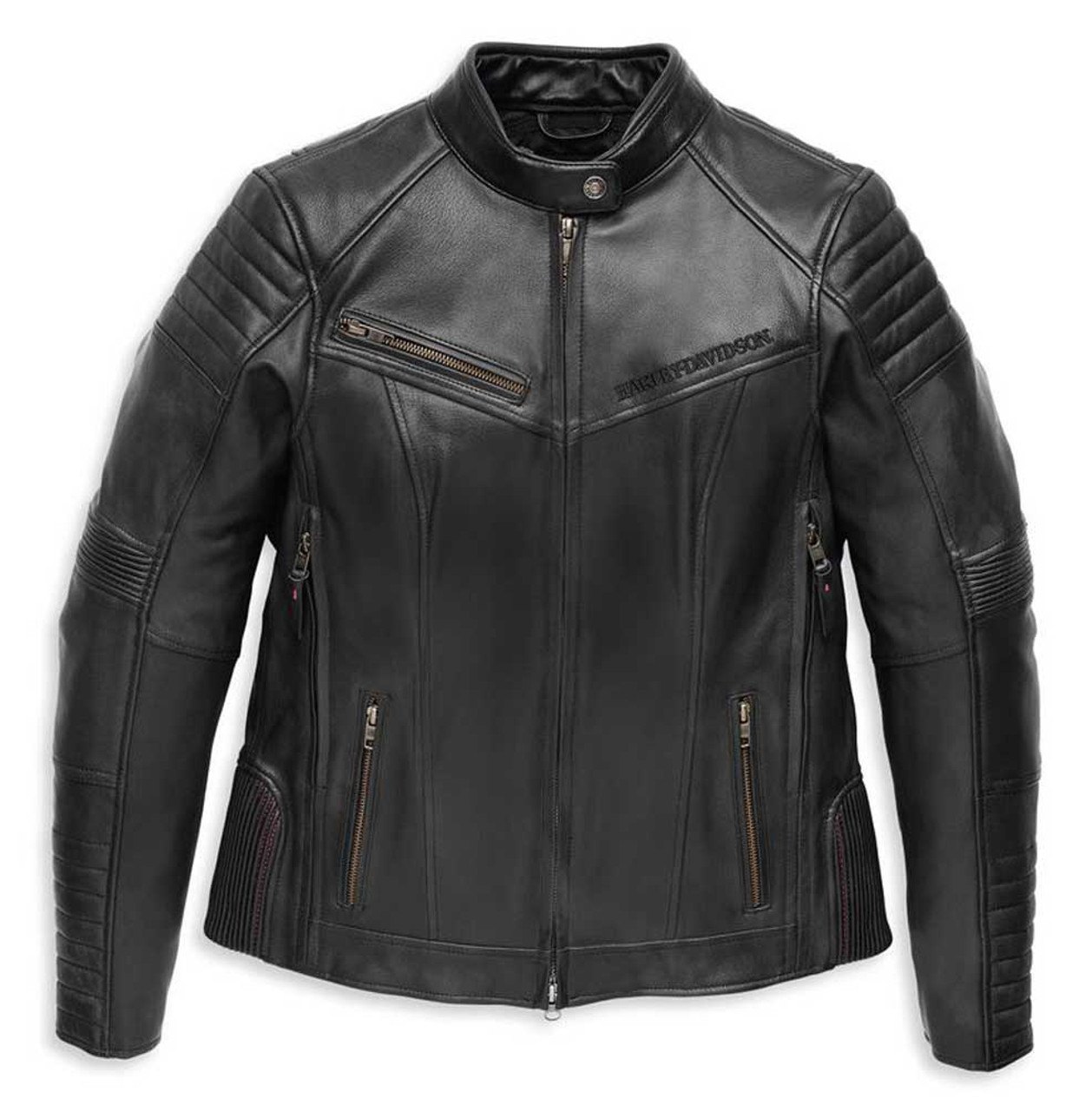 Harley-Davidson® Women's Rhinestone Willie G Skull Leather