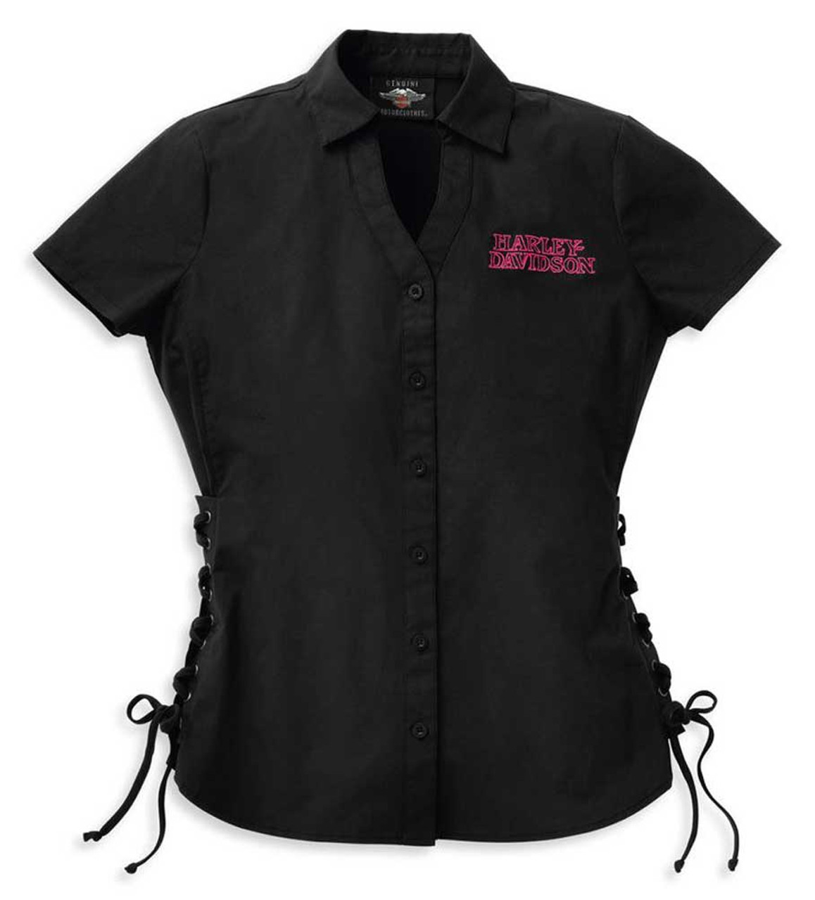 Harley-Davidson® Women's Rhinestone Skull Laced Side Button