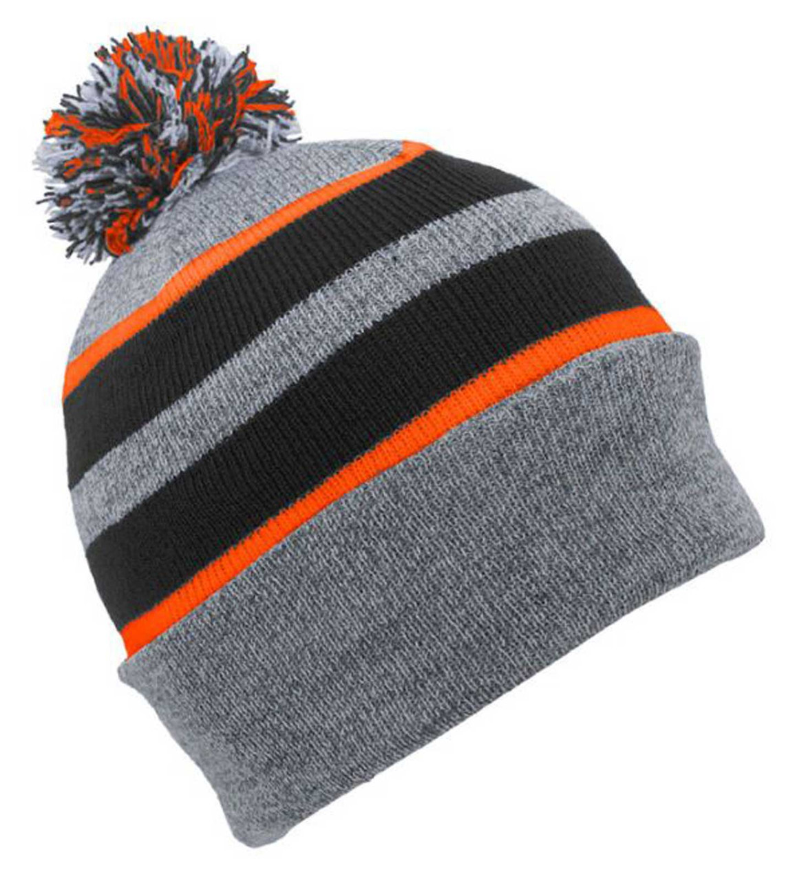That's A Wrap Men's Striped Pom-Pom 
