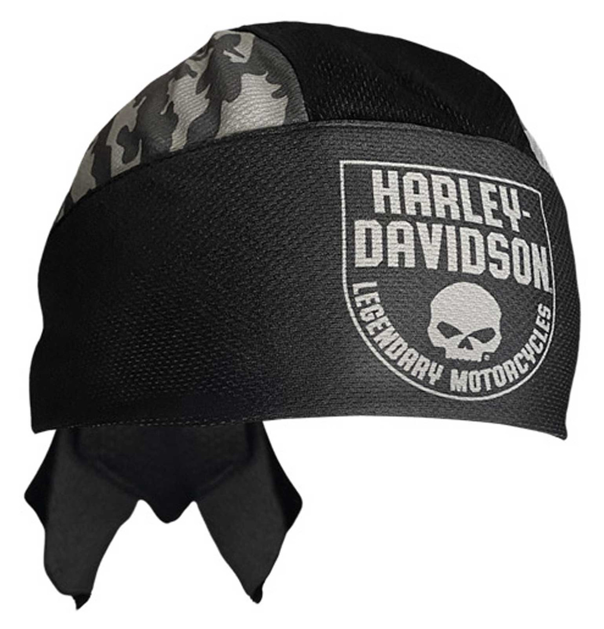 Harley-Davidson® Men's Camo Willie G Skull Polyester One Size