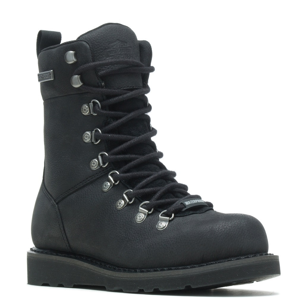 Harley-Davidson Men's Denway 7 Motorcycle Boot - Full-Grain Leather, 5.25" Shaft, Goodyear Welt