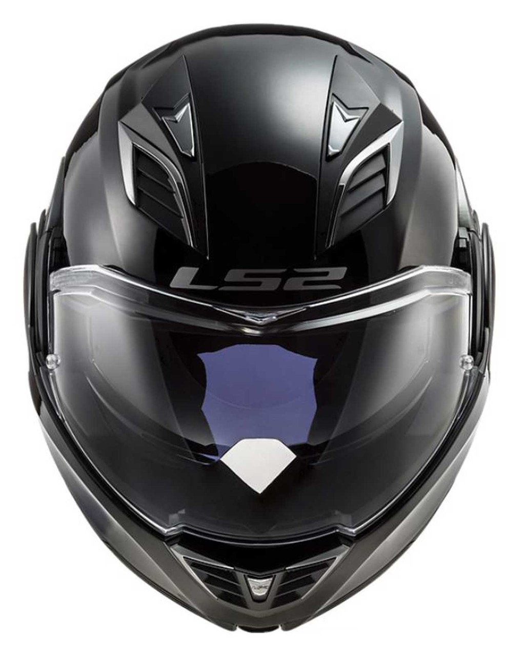 LS2 Helmets Valiant II Blackout Modular Motorcycle Helmet, Matte Black