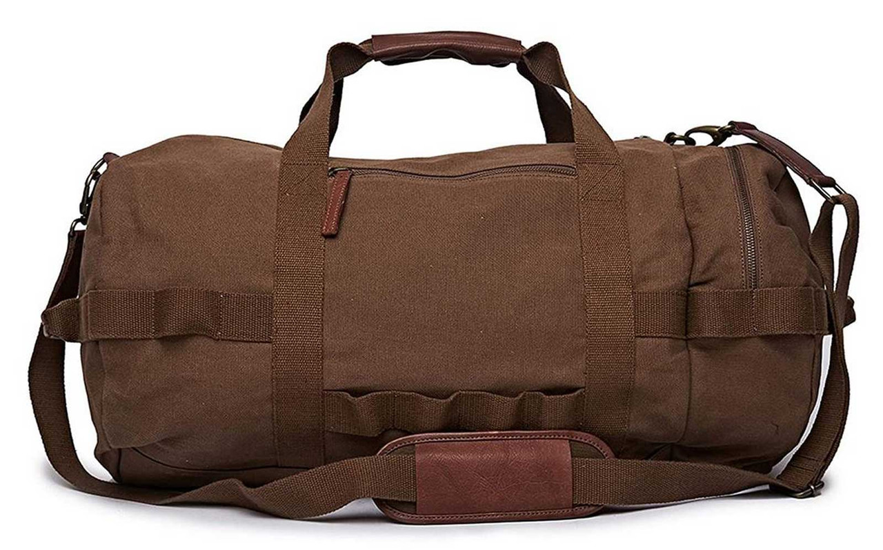 Royal Enfield Flying Flea Duffel Bag, Genuine Leather Brown Trim