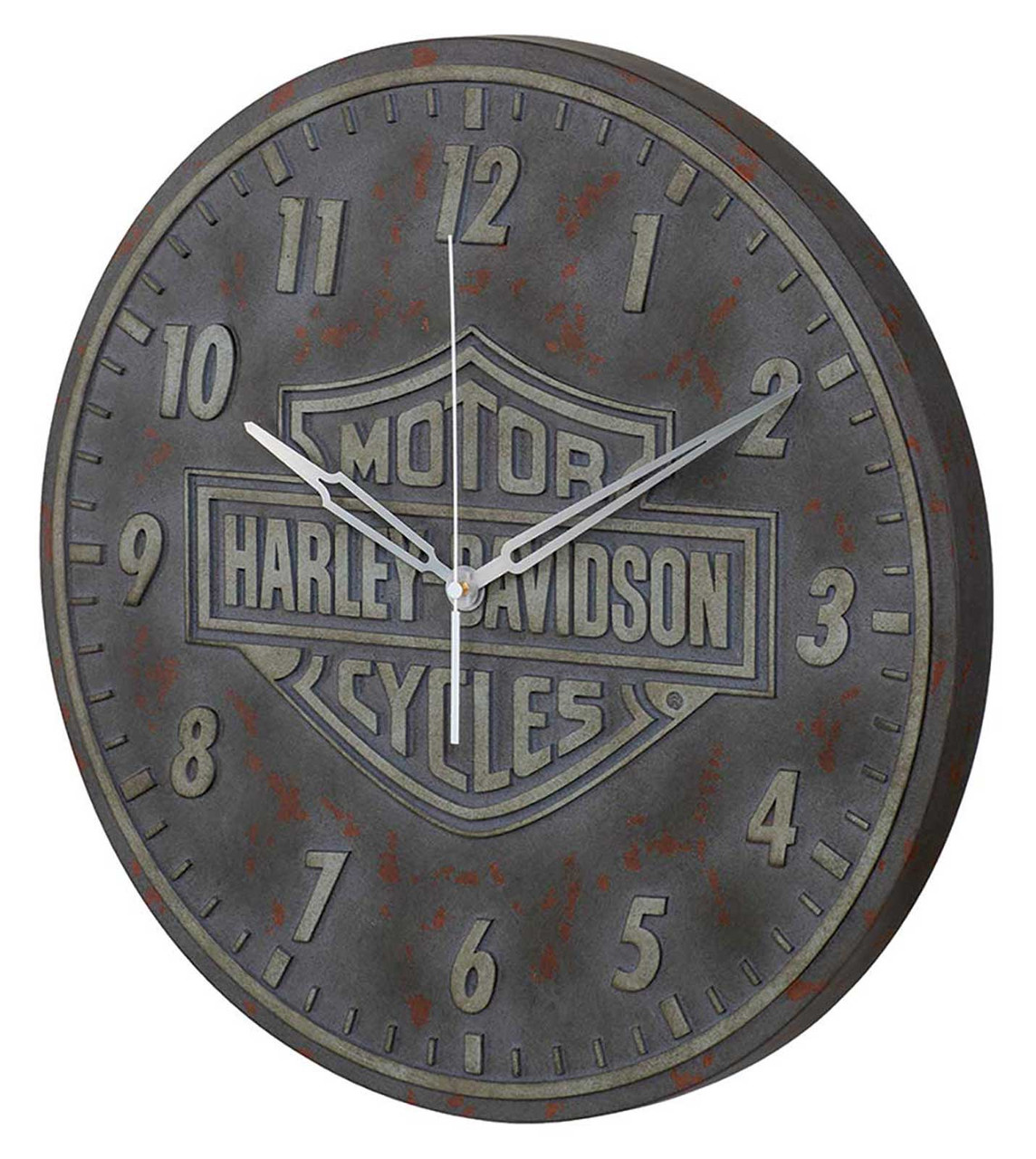 Harley-Davidson® Bar & Shield Logo Outdoor Clock - Resin