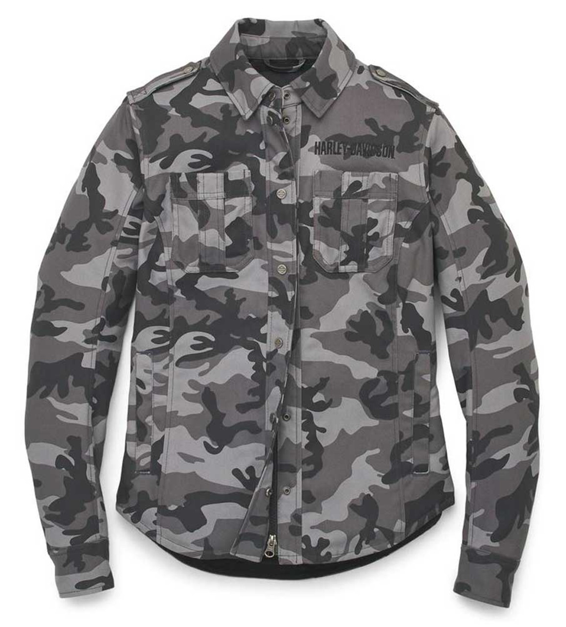 Harley-Davidson® Women's Operative Camo Print Riding Shirt