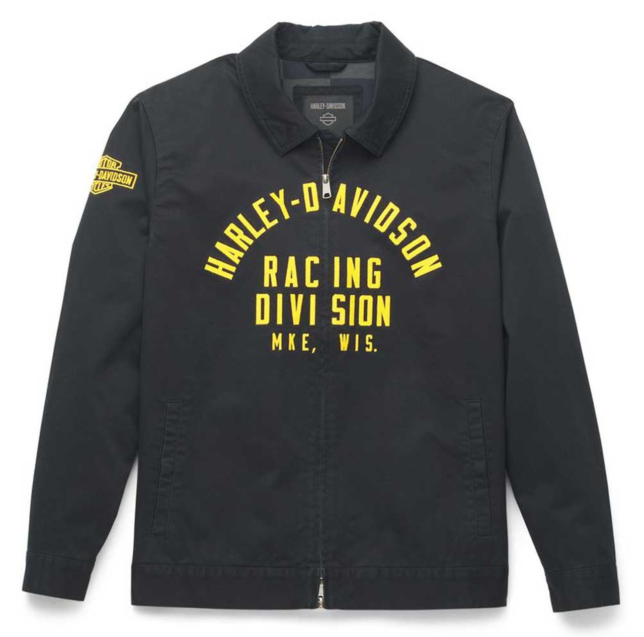 【A&J】Harley-Davidson Racingジャケット Harley-Davidson® Men's Racing Two-Way Zip Casual Jacket