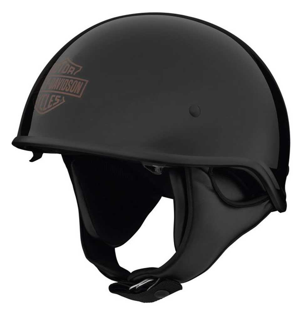 Harley-Davidson® Unisex Ventura Sun Shield X06 Half Helmet - Black